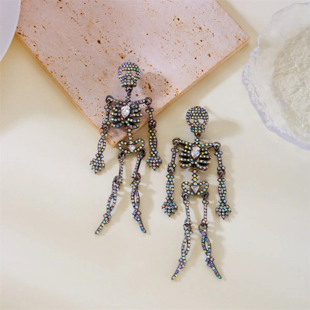 Vespera Gothic Skeleton Earrings