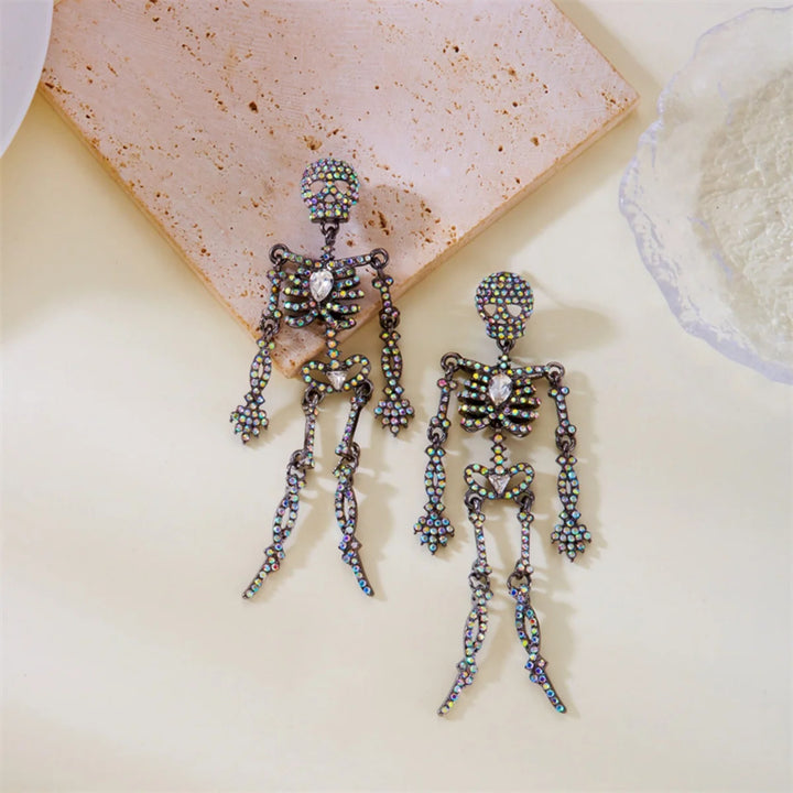 Vespera Gothic Skeleton Earrings