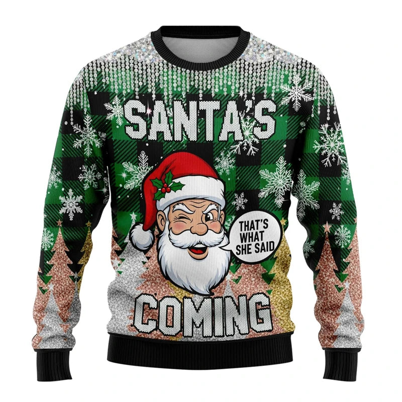 Unisex X-Mas Sweater - Santa Is Coming