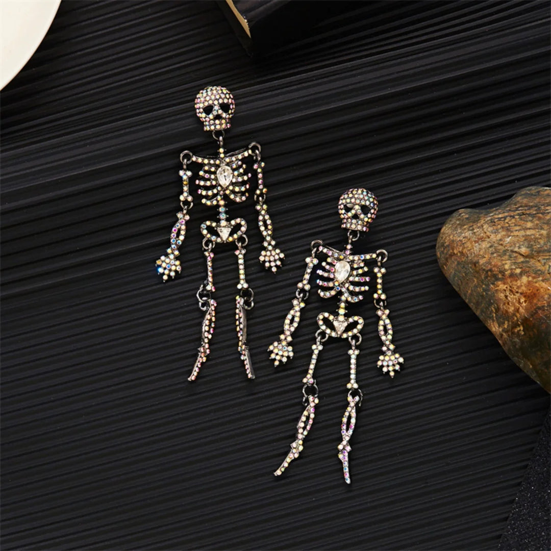 Vespera Gothic Skeleton Earrings