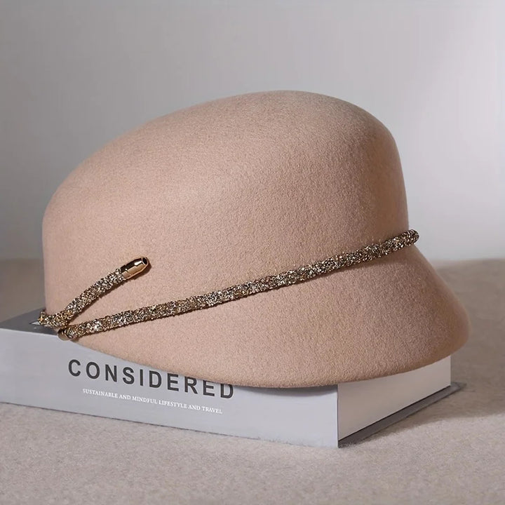 Celestine Crystal Wool Cloche