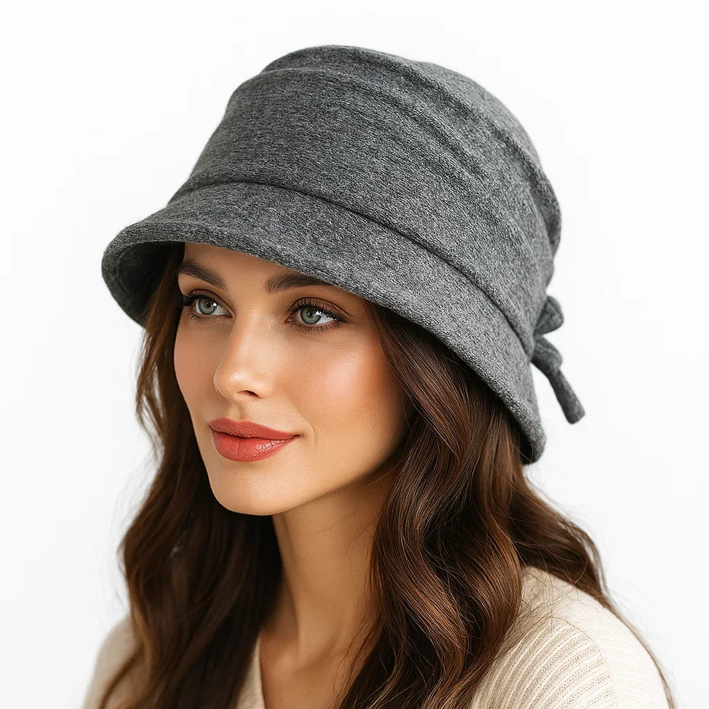 Alessia Woolen Bow Bucket Hat