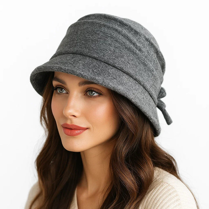 Alessia Woolen Bow Bucket Hat