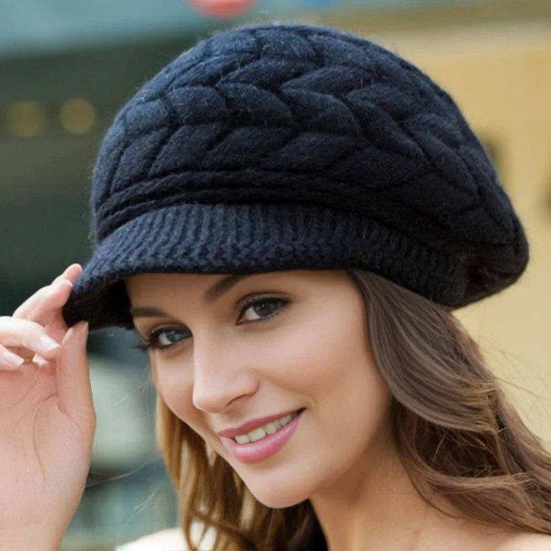Alessia Braided Knit Beret