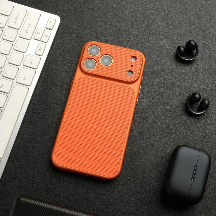 Vintage Leather Diamond Textured iPhone Case