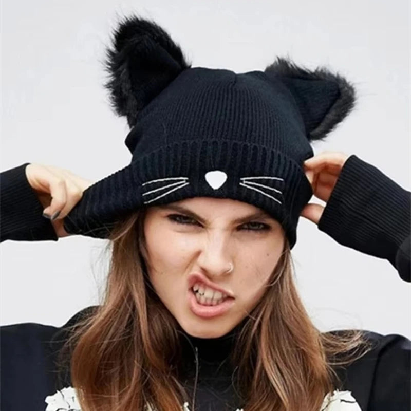 Mira Purr Knit Beanie