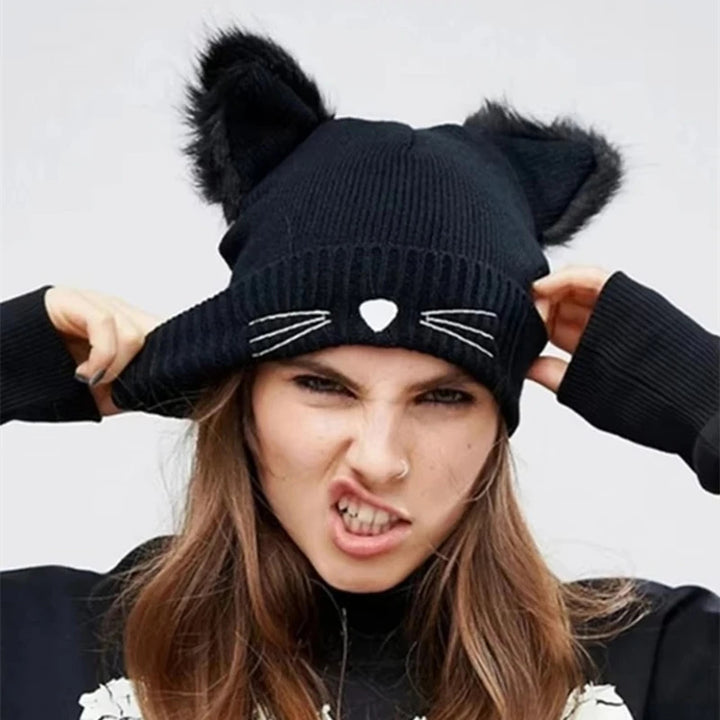 Mira Purr Knit Beanie
