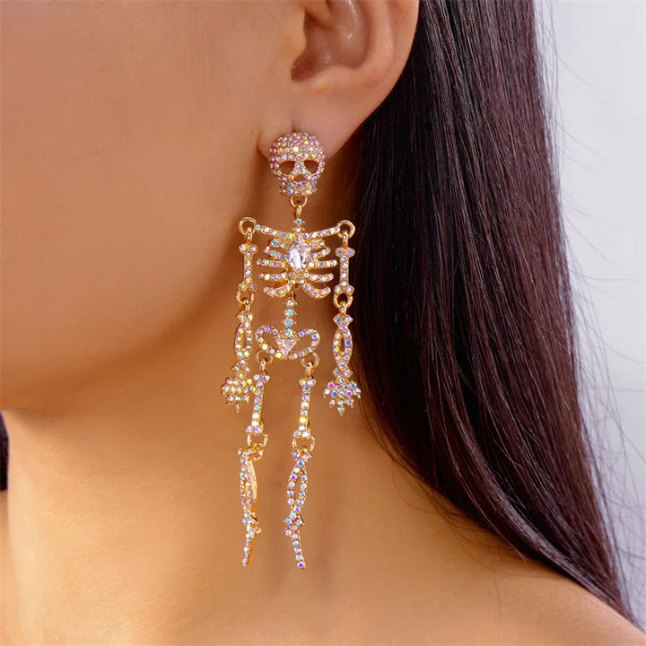 Vespera Gothic Skeleton Earrings