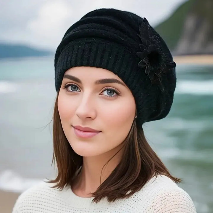 Amélie Blossom Knit Beret