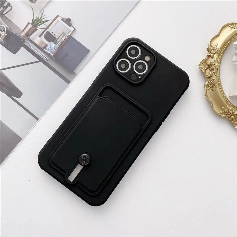 Velora Card Slide Silicone iPhone Case