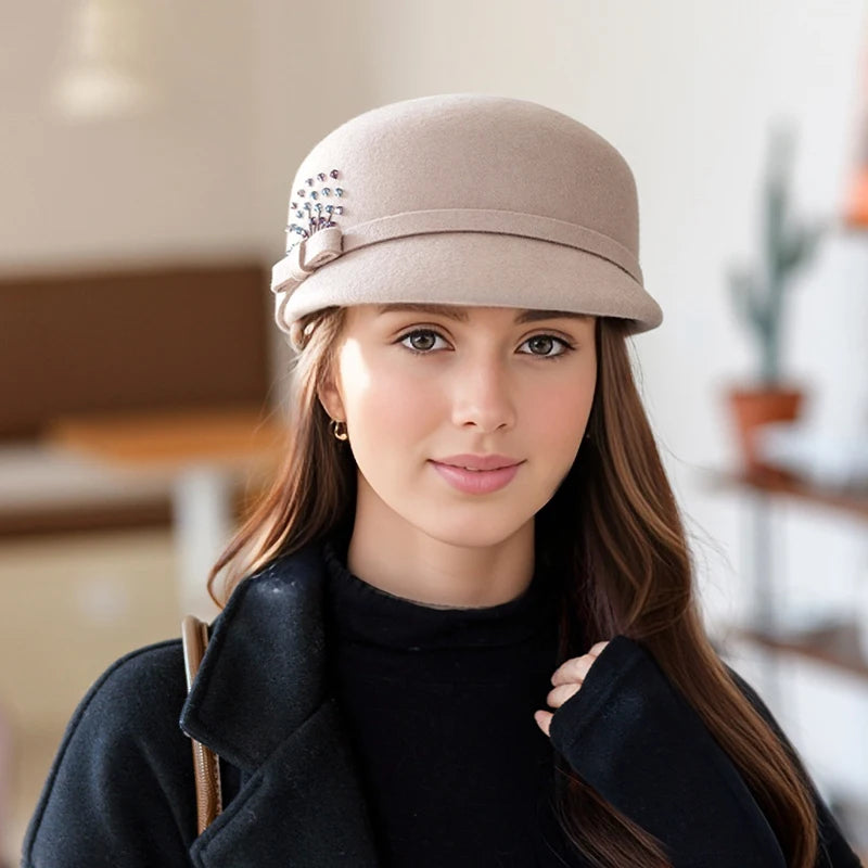 Eleanor Wool Cloche Beret