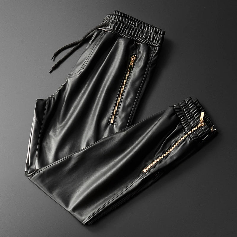 Veyron Street Leather Joggers