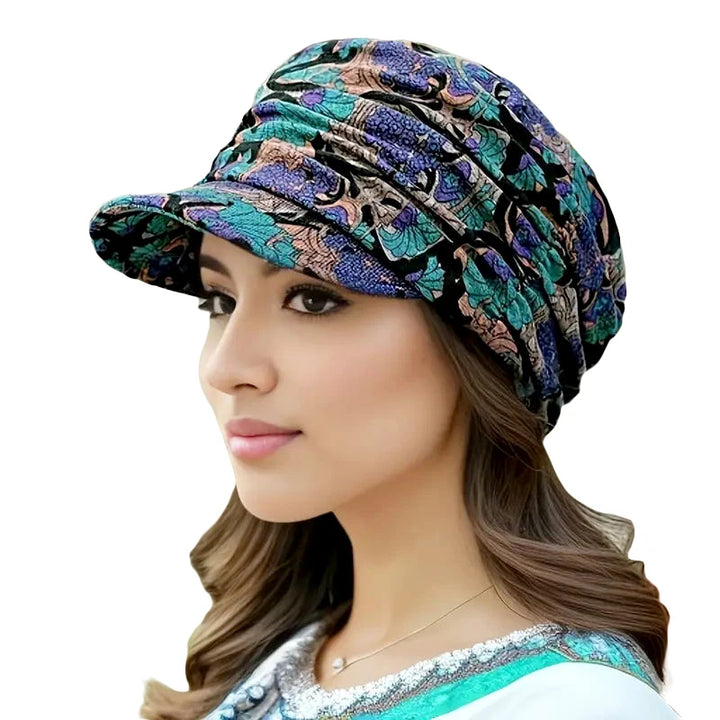 Florencia Velvet Brim Cap