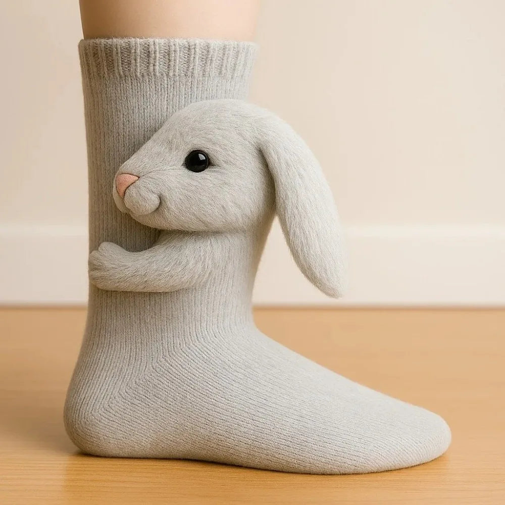 SnugglePals 3D Knit Animal Socks