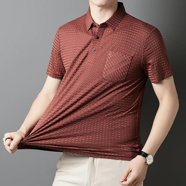Castello Stretch Flex Texture Polo
