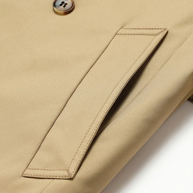 Langston Double-Breasted Trench Coat