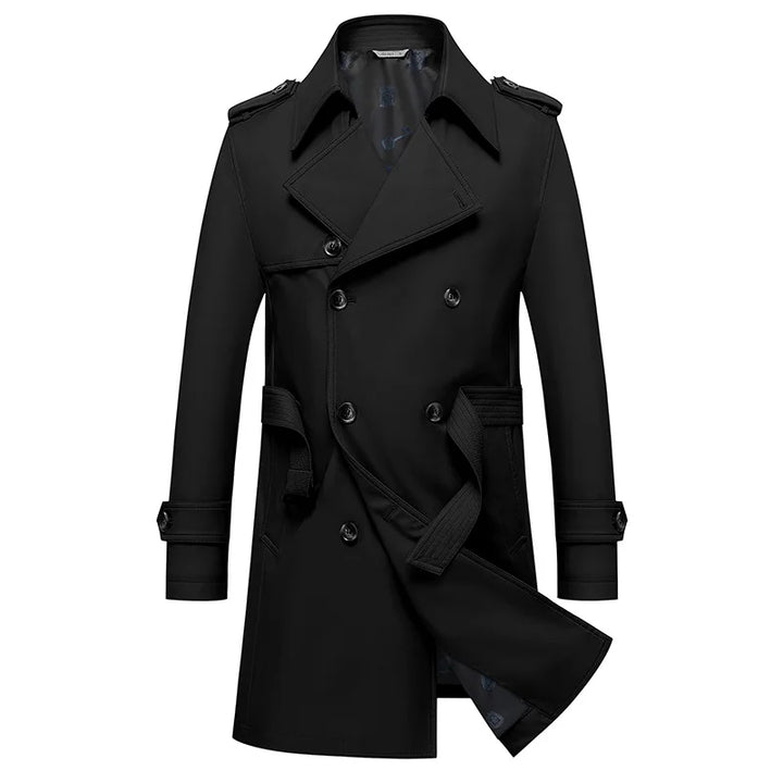 Langston Double-Breasted Trench Coat