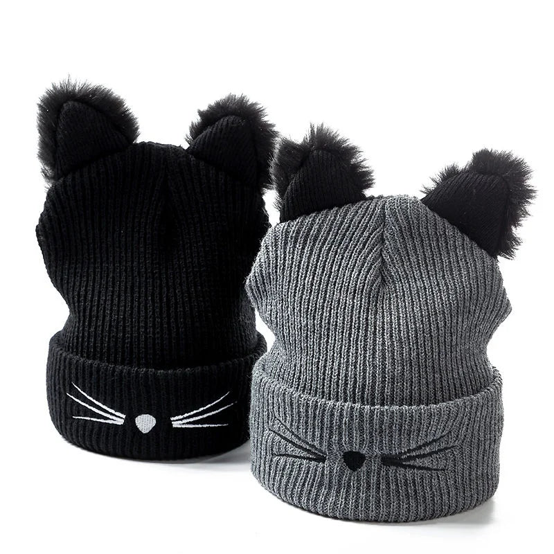 Mira Purr Knit Beanie