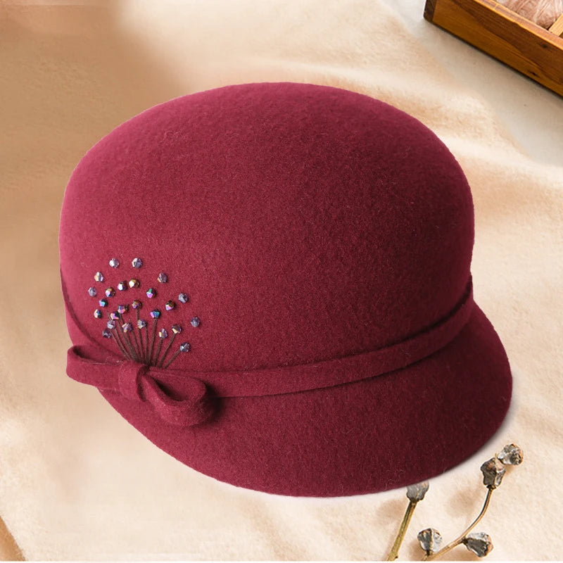 Eleanor Wool Cloche Beret