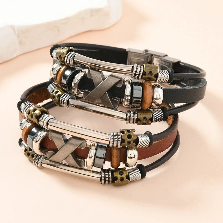 Nomad Leather Cuff Bracelet