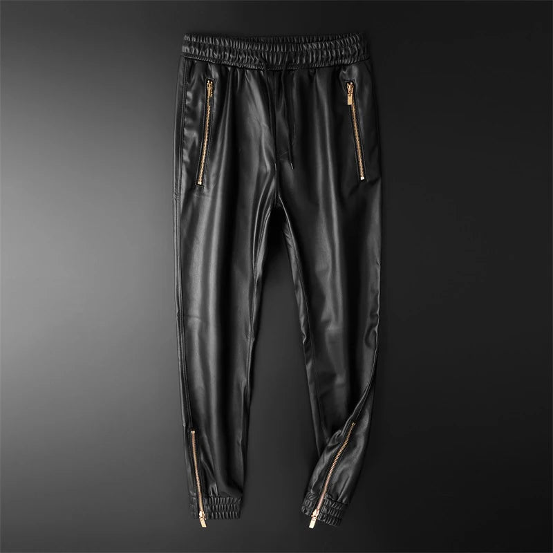Veyron Street Leather Joggers