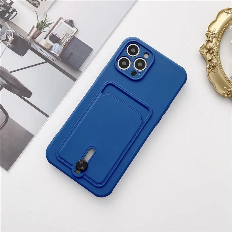 Velora Card Slide Silicone iPhone Case