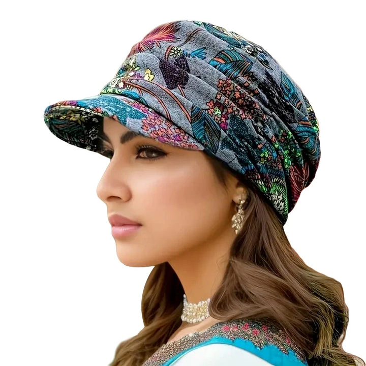 Florencia Velvet Brim Cap