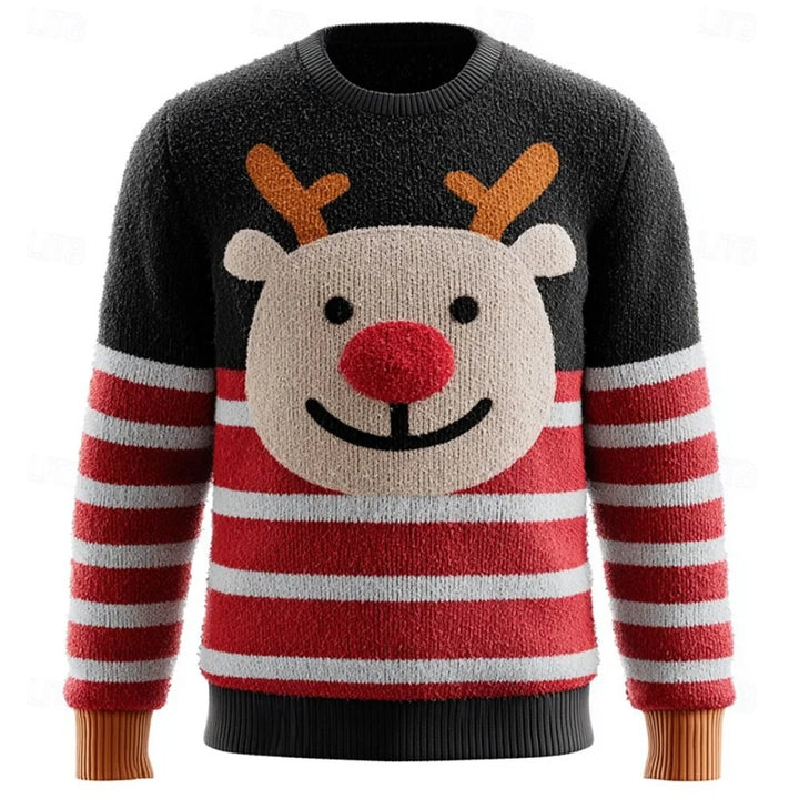 JollyStitch Reindeer Knit Sweater
