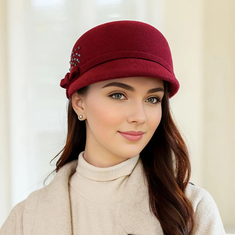 Eleanor Wool Cloche Beret
