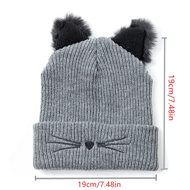 Mira Purr Knit Beanie