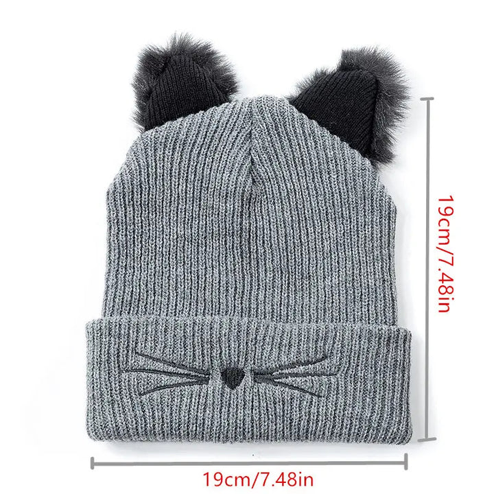 Mira Purr Knit Beanie