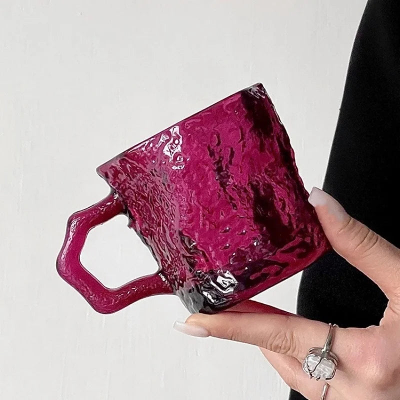 Glacier Rose Glass Mug