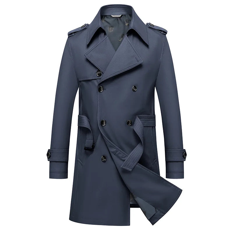 Langston Double-Breasted Trench Coat