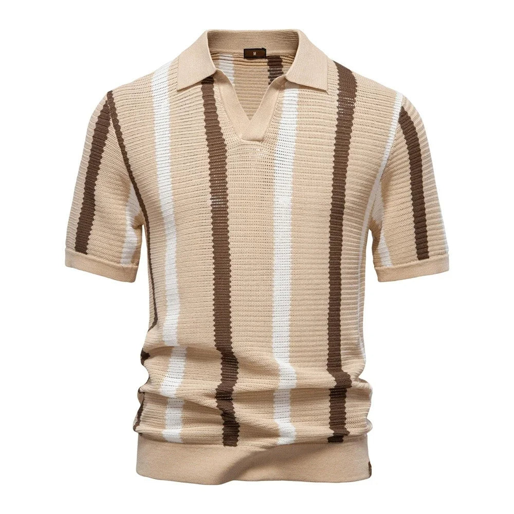 Classic Knitted Polo Shirt
