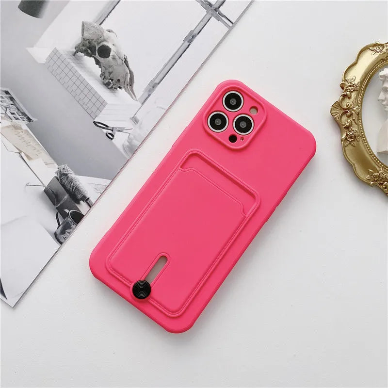 Velora Card Slide Silicone iPhone Case