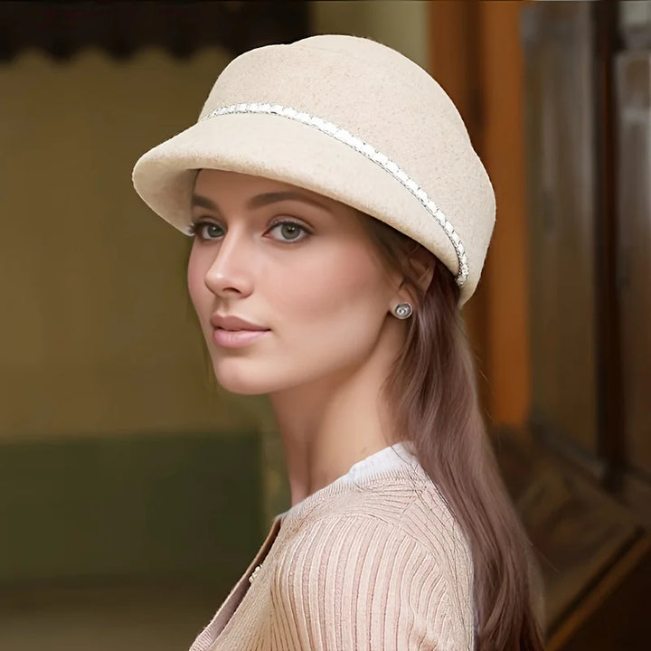 Marcelline Wool Riding Cloche