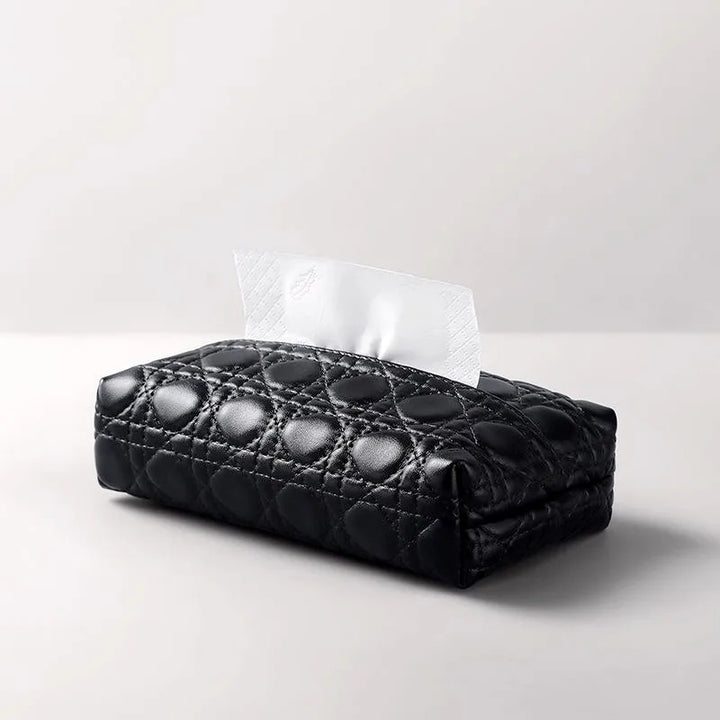 Maison Quilted Leather Tissue Box