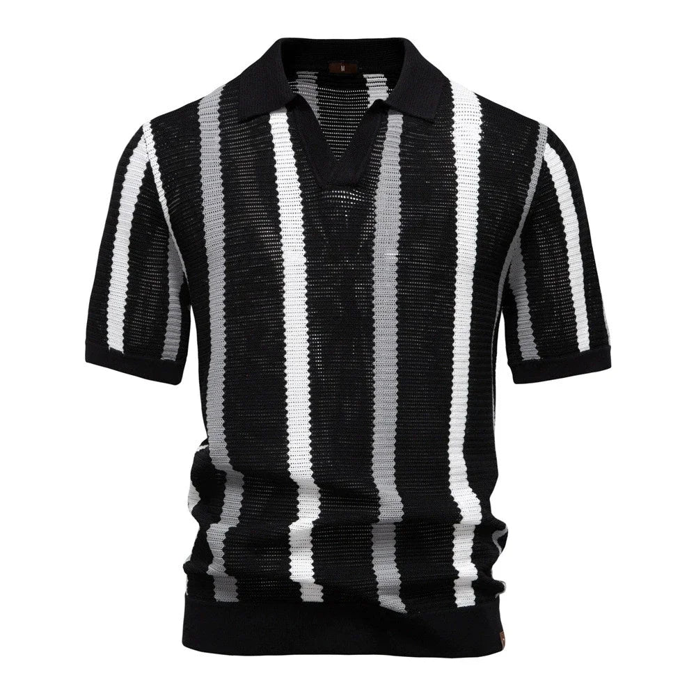 Classic Knitted Polo Shirt