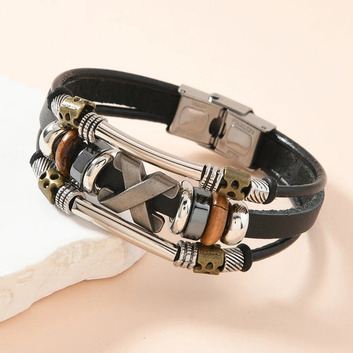Nomad Leather Cuff Bracelet