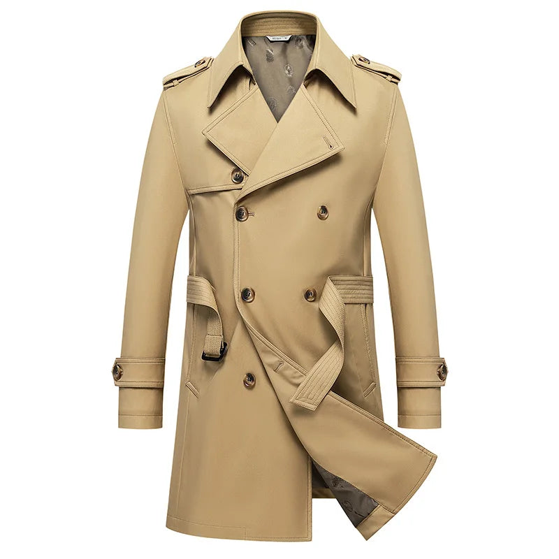 Langston Double-Breasted Trench Coat