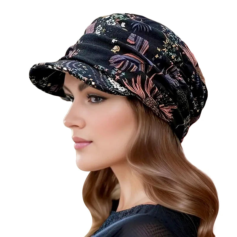 Florencia Velvet Brim Cap