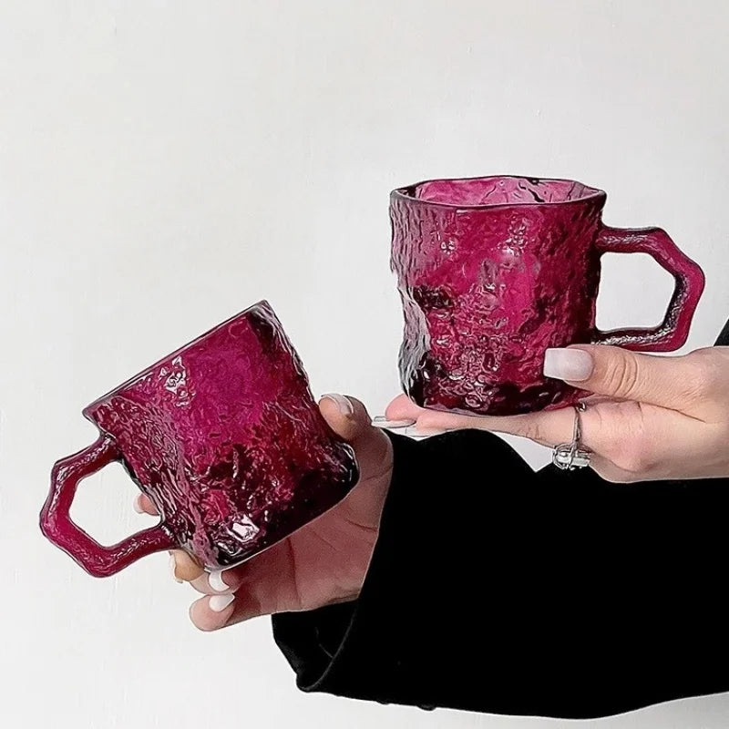 Glacier Rose Glass Mug