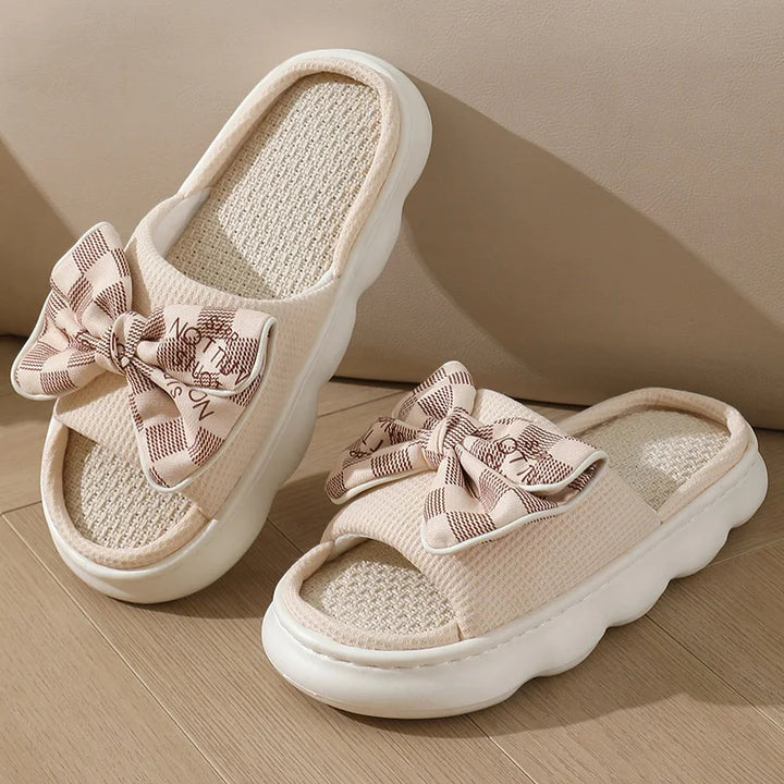 Lumiere Bow Slide Slippers