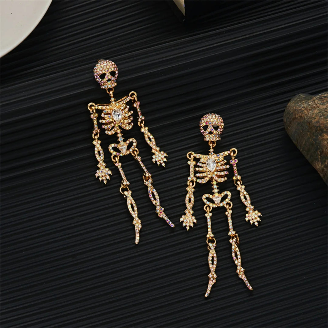 Vespera Gothic Skeleton Earrings
