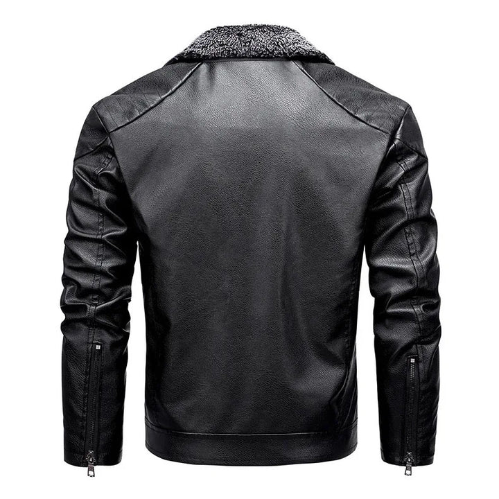 Calderon Sherpa-Lined Leather Jacket