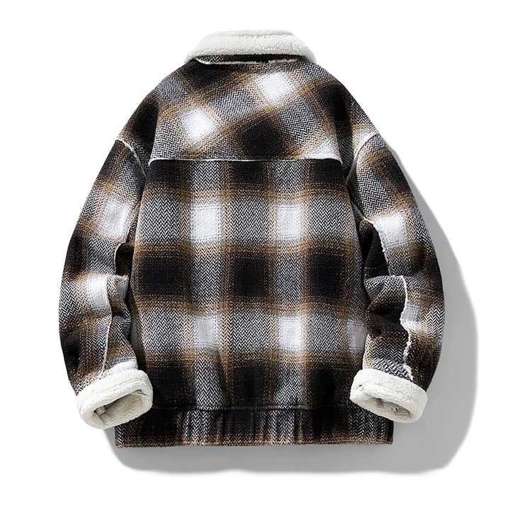 Arden Plaid Fleece-Lined Jacket