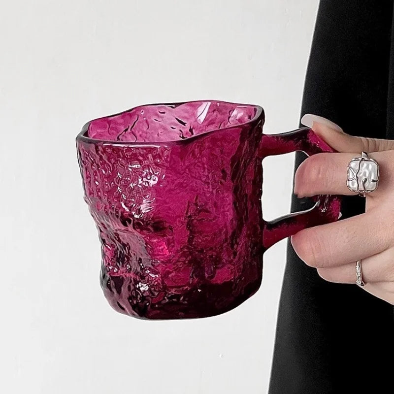 Glacier Rose Glass Mug