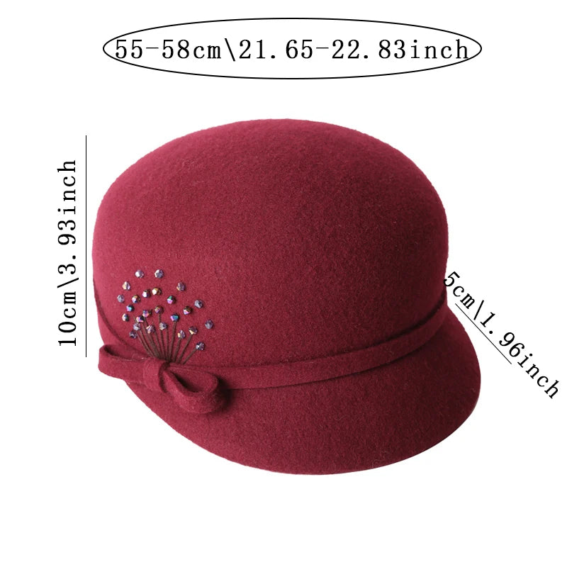 Eleanor Wool Cloche Beret