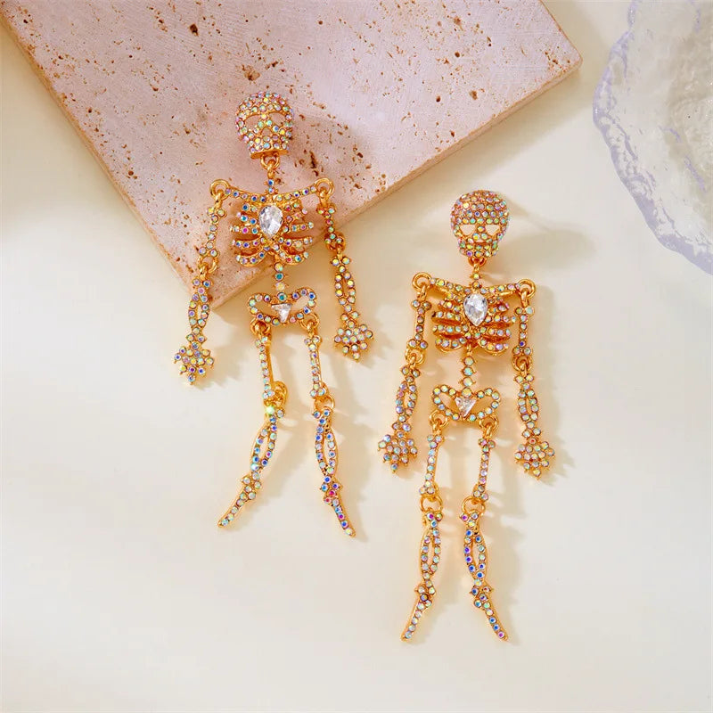 Vespera Gothic Skeleton Earrings