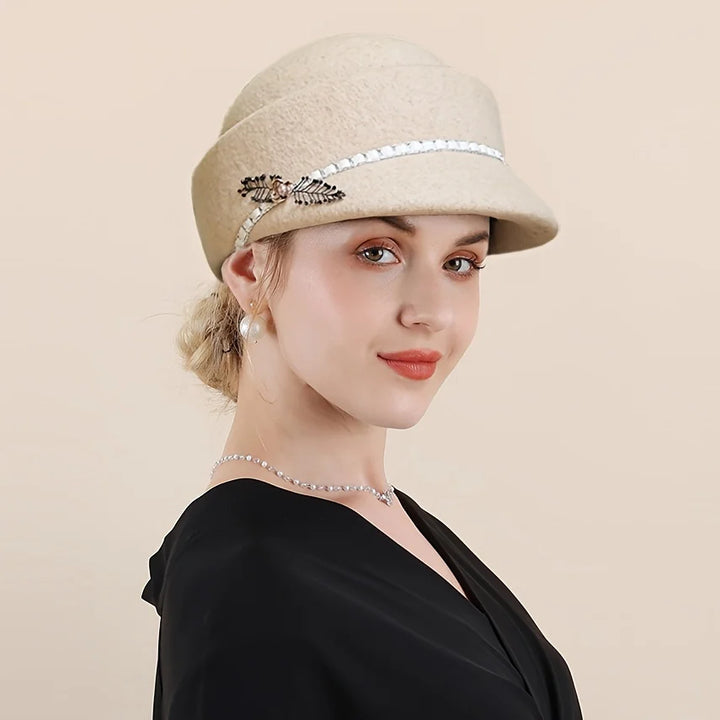 Marcelline Wool Riding Cloche